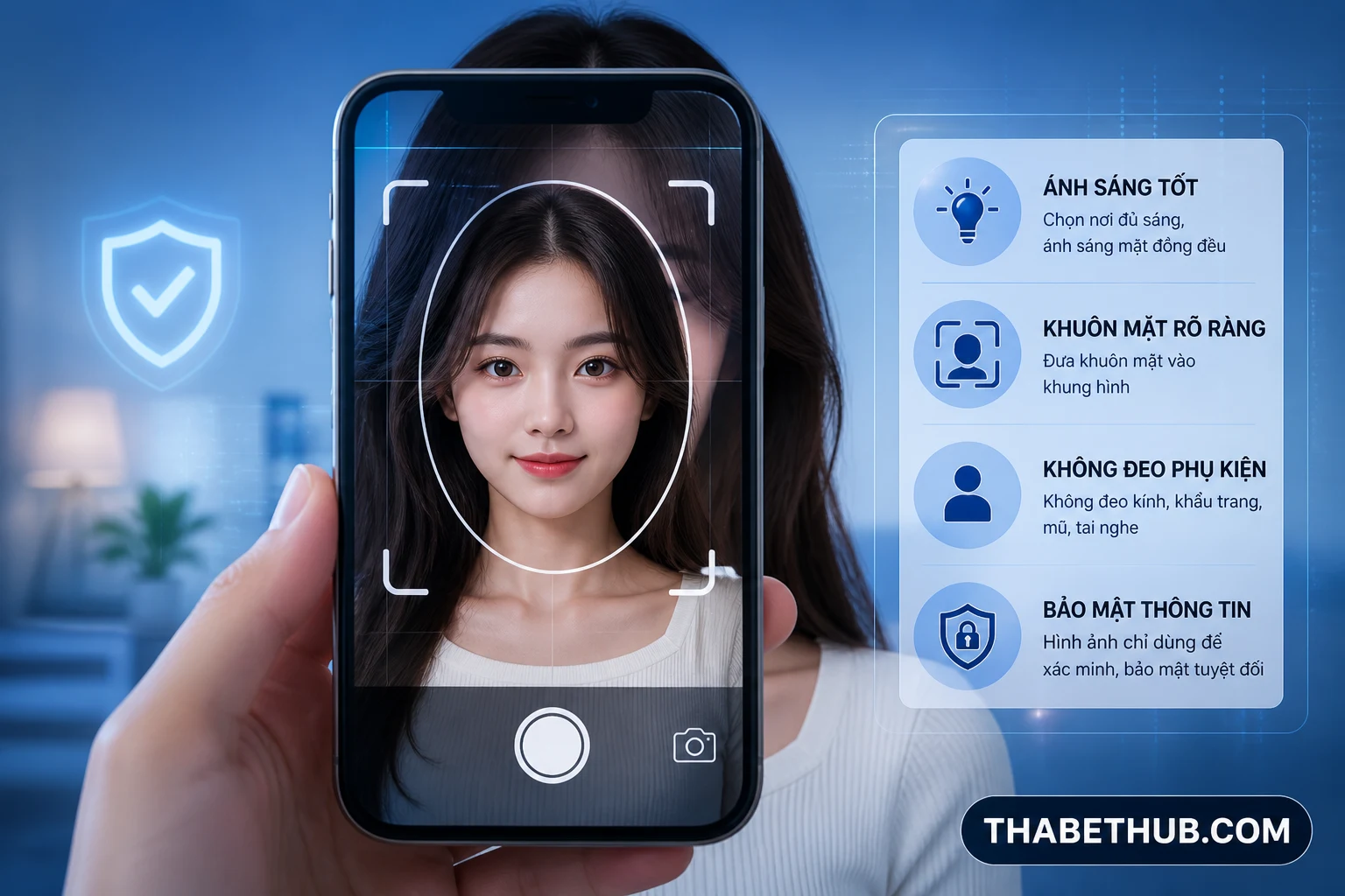 Ảnh selfie KYC là gì — minh họa ThabetHub