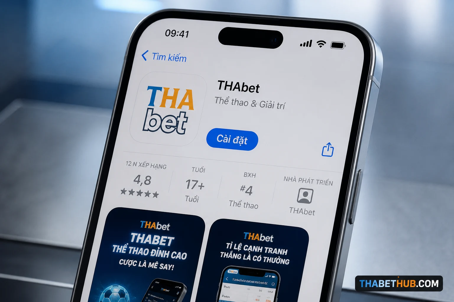 Vì sao không tìm thấy ứng dụng trên App Store — minh họa ThabetHub