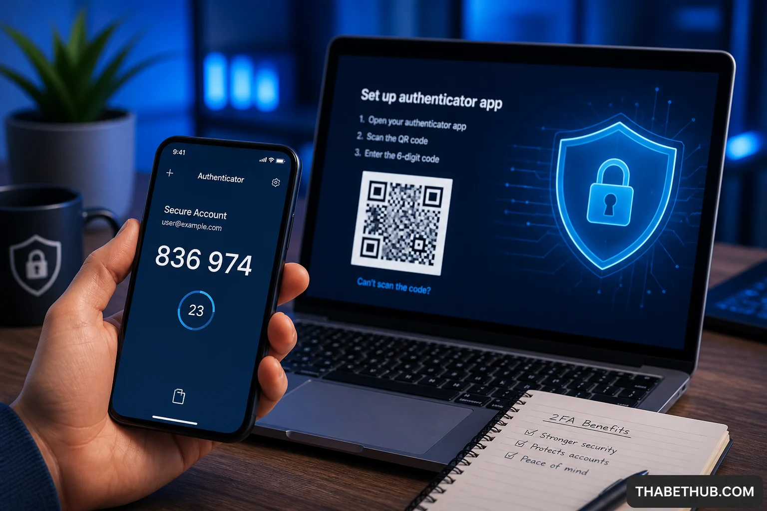 Vì sao tài khoản cá cược cần 2FA? — minh họa ThabetHub