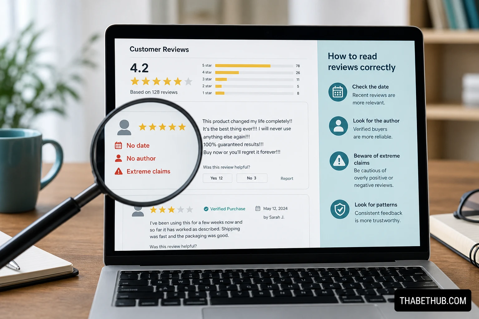 Vì sao cần đọc review đúng cách — minh họa ThabetHub