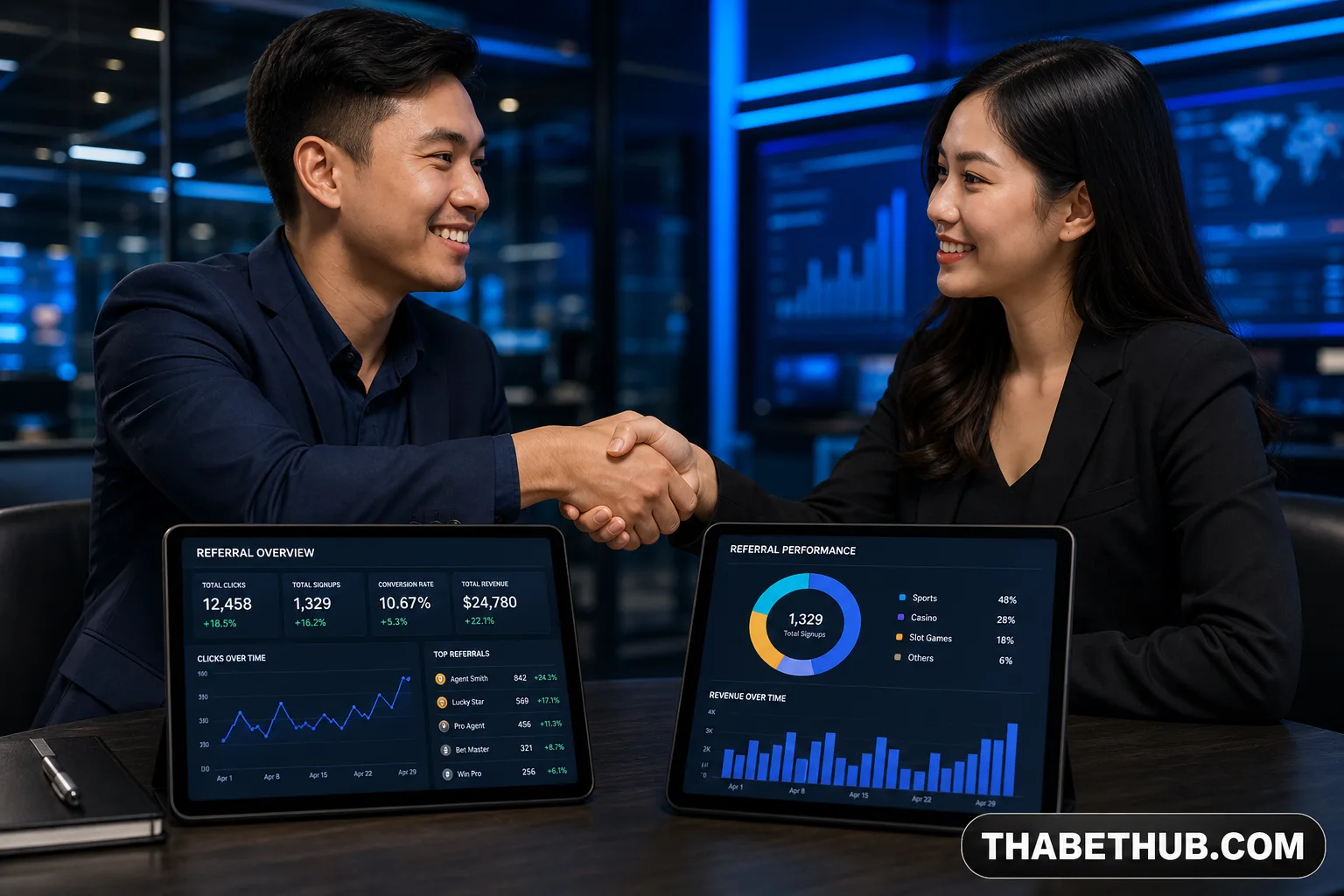 Mô hình đại lý/affiliate vận hành thế nào — minh họa ThabetHub