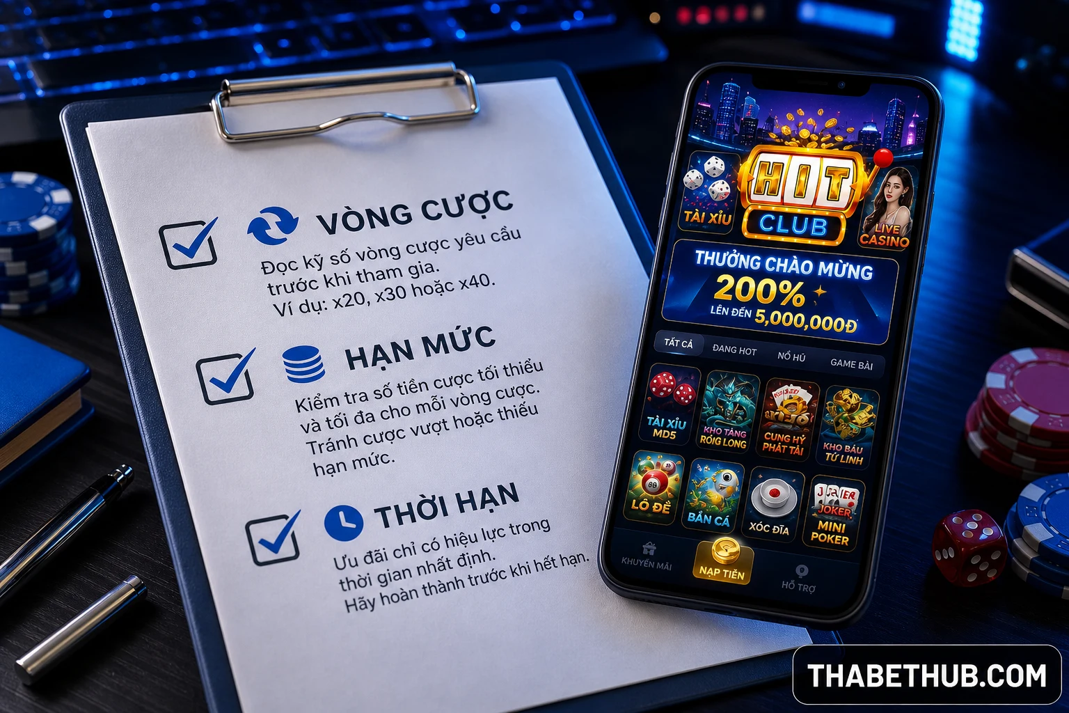 Vòng cược (wager) hoạt động thế nào — minh họa ThabetHub Vòng cược (wager) hoạt động thế nào — minh họa ThabetHub