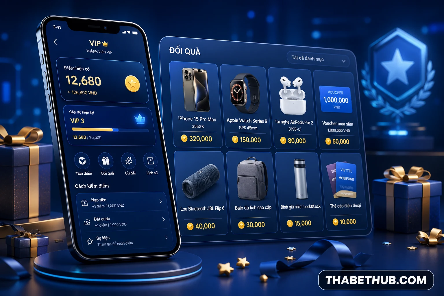 Đổi quà VIP là gì — minh họa ThabetHub Đổi quà VIP là gì — minh họa ThabetHub