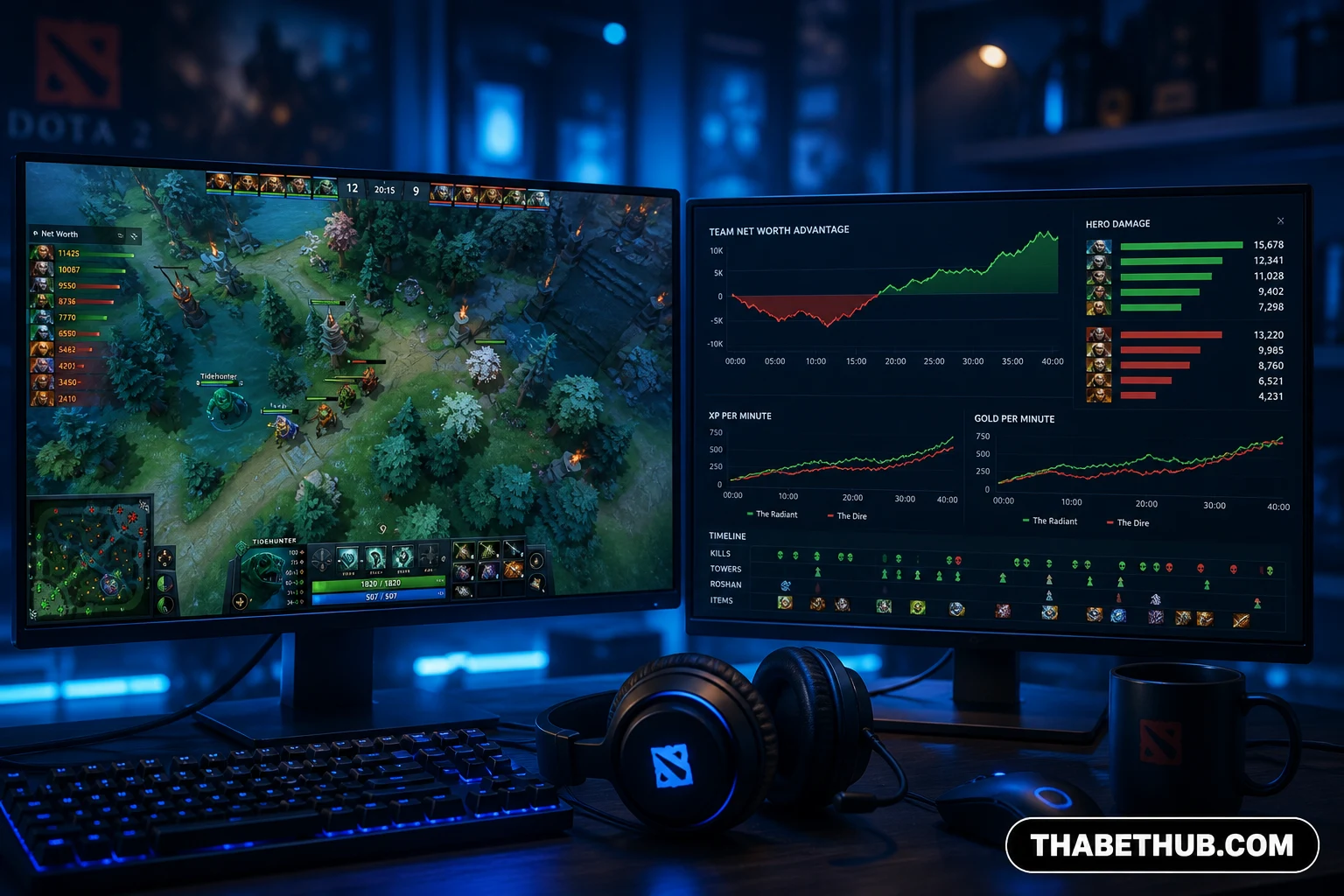 Cá cược Dota 2 là gì — minh họa ThabetHub