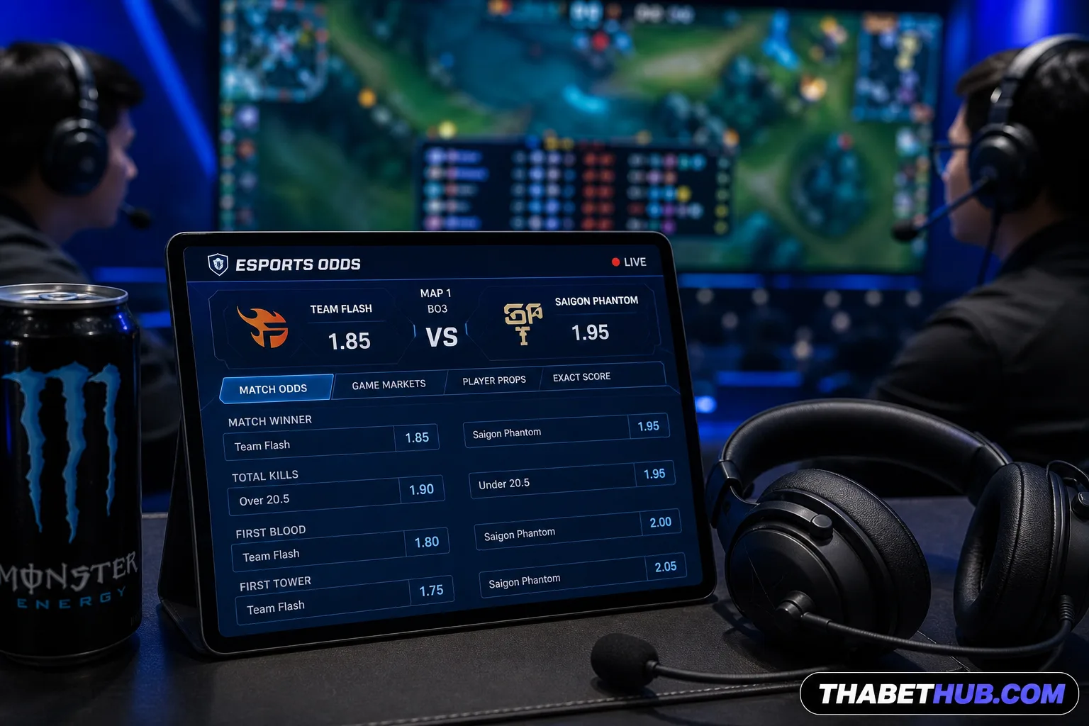 Các loại kèo esports phổ biến và cách đọc — minh họa ThabetHub