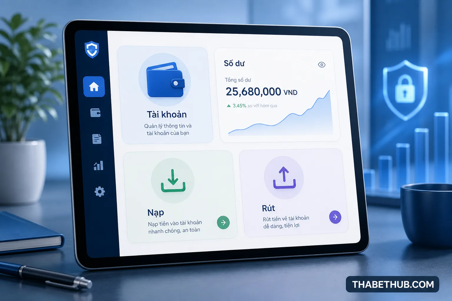 Nhóm thuật ngữ tài khoản & giao dịch — minh họa ThabetHub Nhóm thuật ngữ tài khoản & giao dịch — minh họa ThabetHub