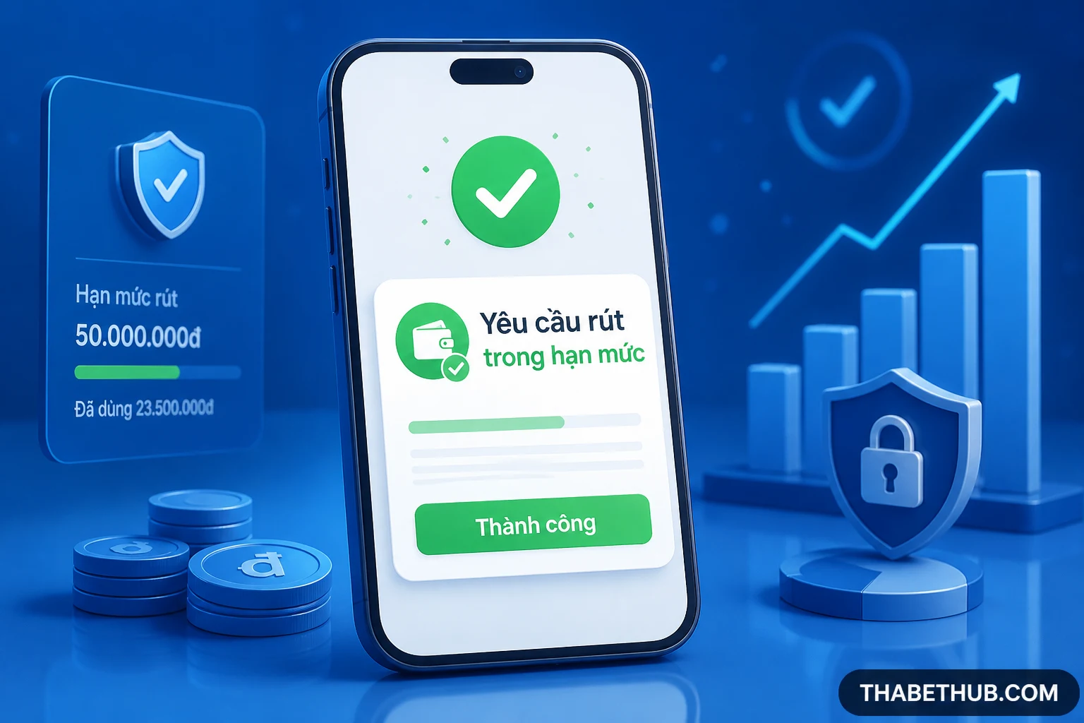 Min max lệnh và trần rút theo ngày — minh họa ThabetHub