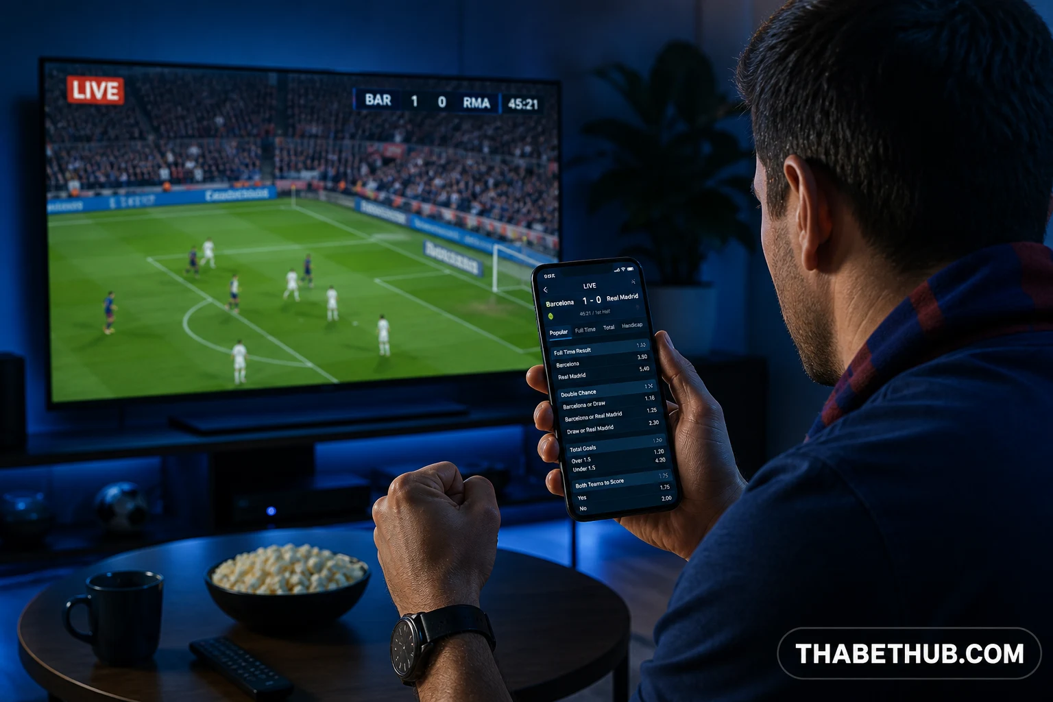 Live betting là gì và khác gì kèo trước trận? — minh họa ThabetHub Live betting là gì và khác gì kèo trước trận? — minh họa ThabetHub