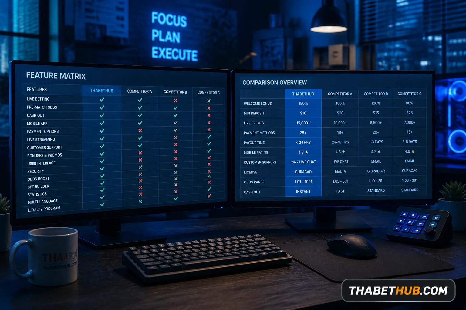 Trả lời nhanh: THABET hay M88? — minh họa ThabetHub