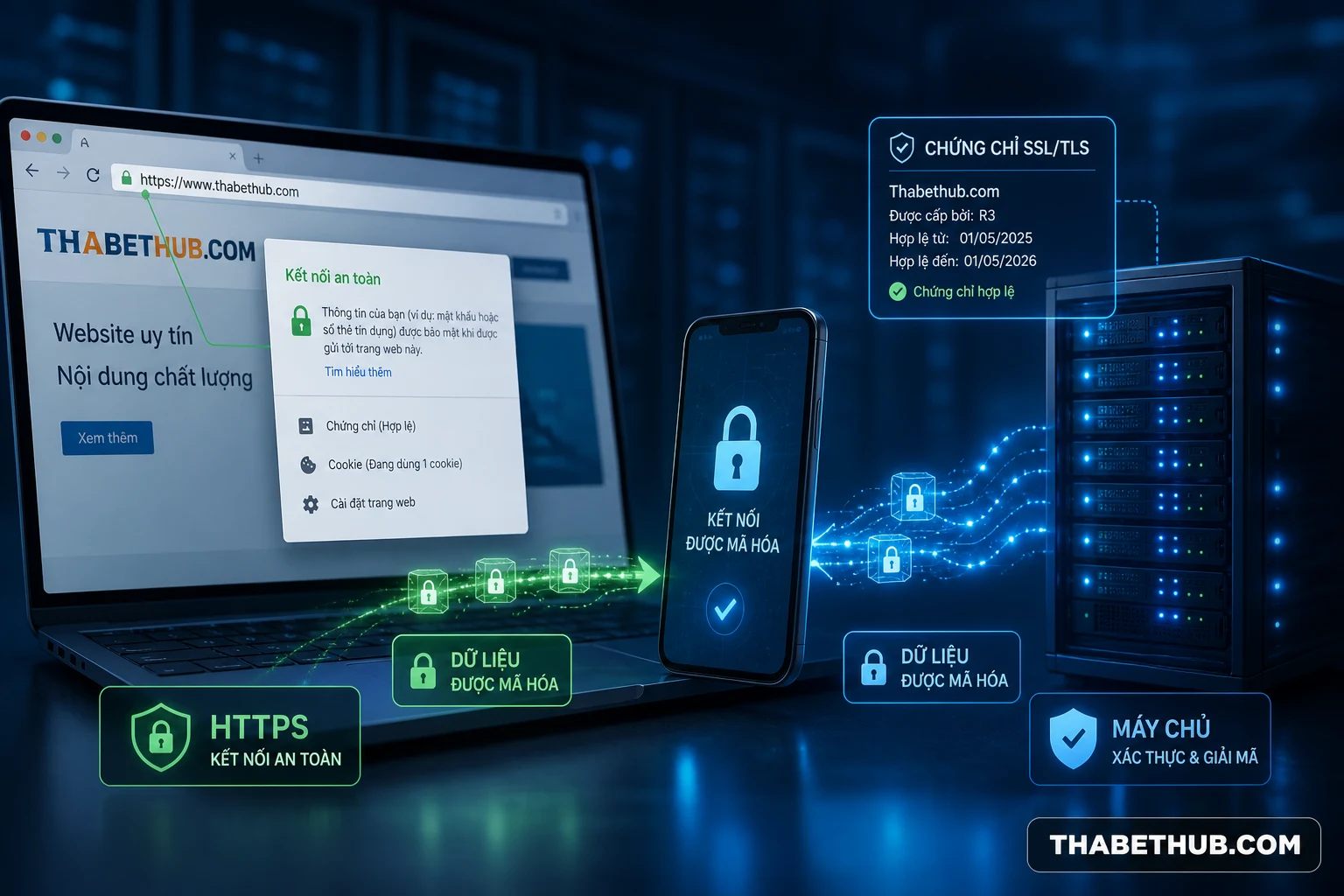 SSL là gì? — minh họa ThabetHub SSL là gì? — minh họa ThabetHub