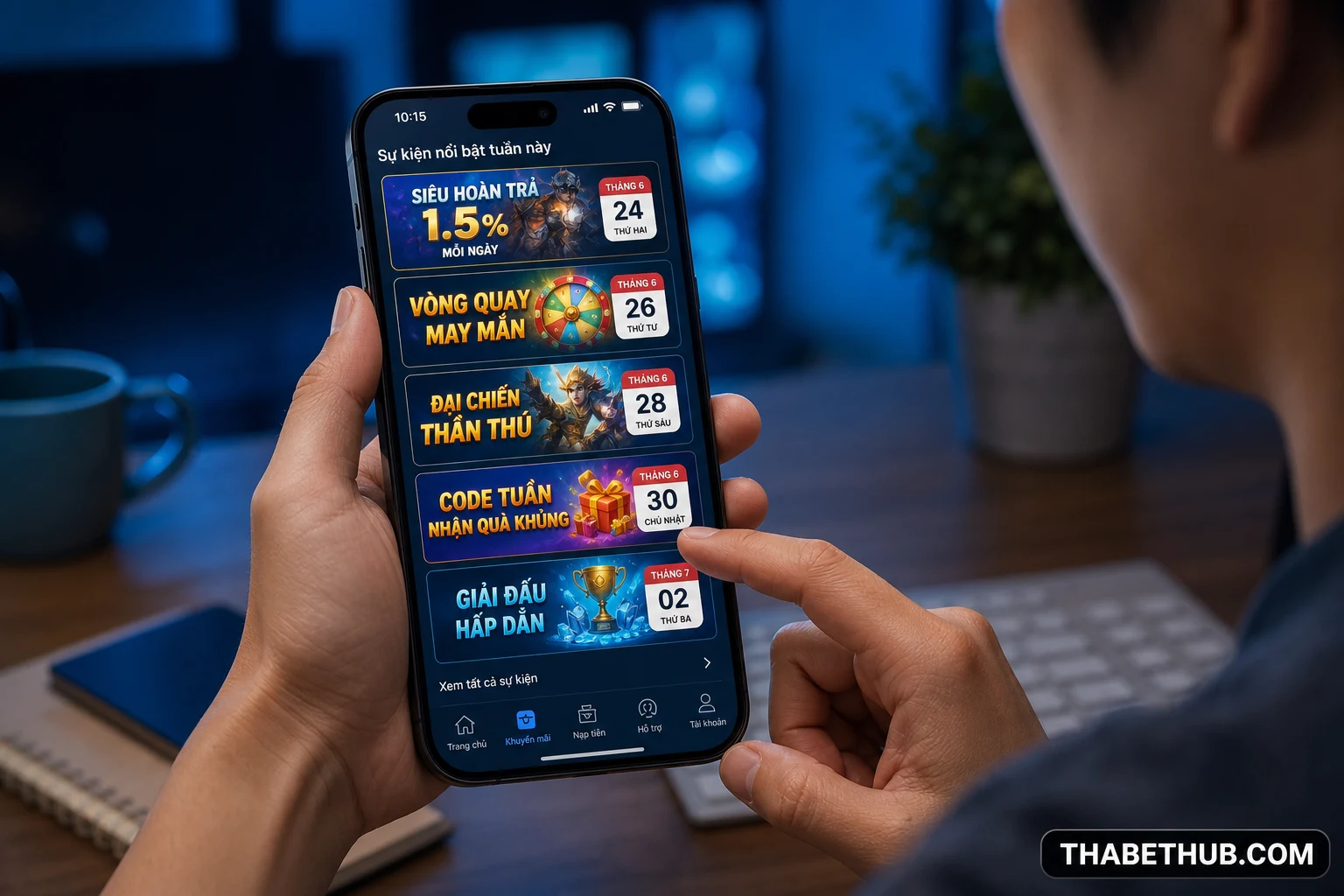 Sự kiện hàng tuần là gì — minh họa ThabetHub
