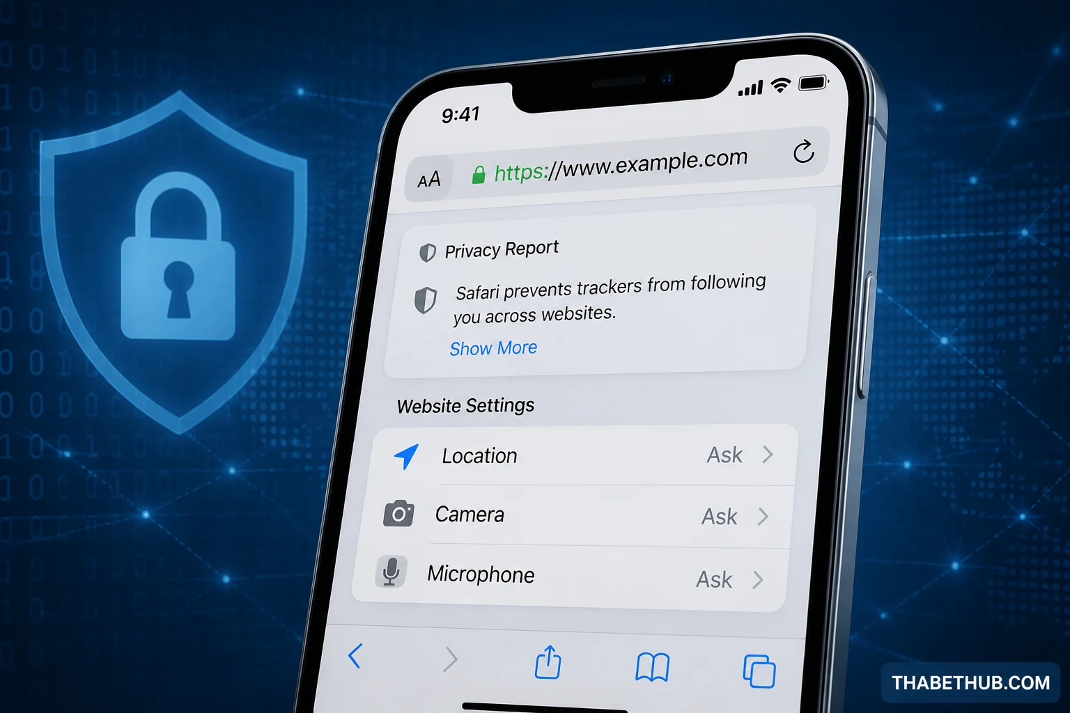 Trả lời ngắn: khi nào iOS là an toàn? — minh họa ThabetHub Trả lời ngắn: khi nào iOS là an toàn? — minh họa ThabetHub