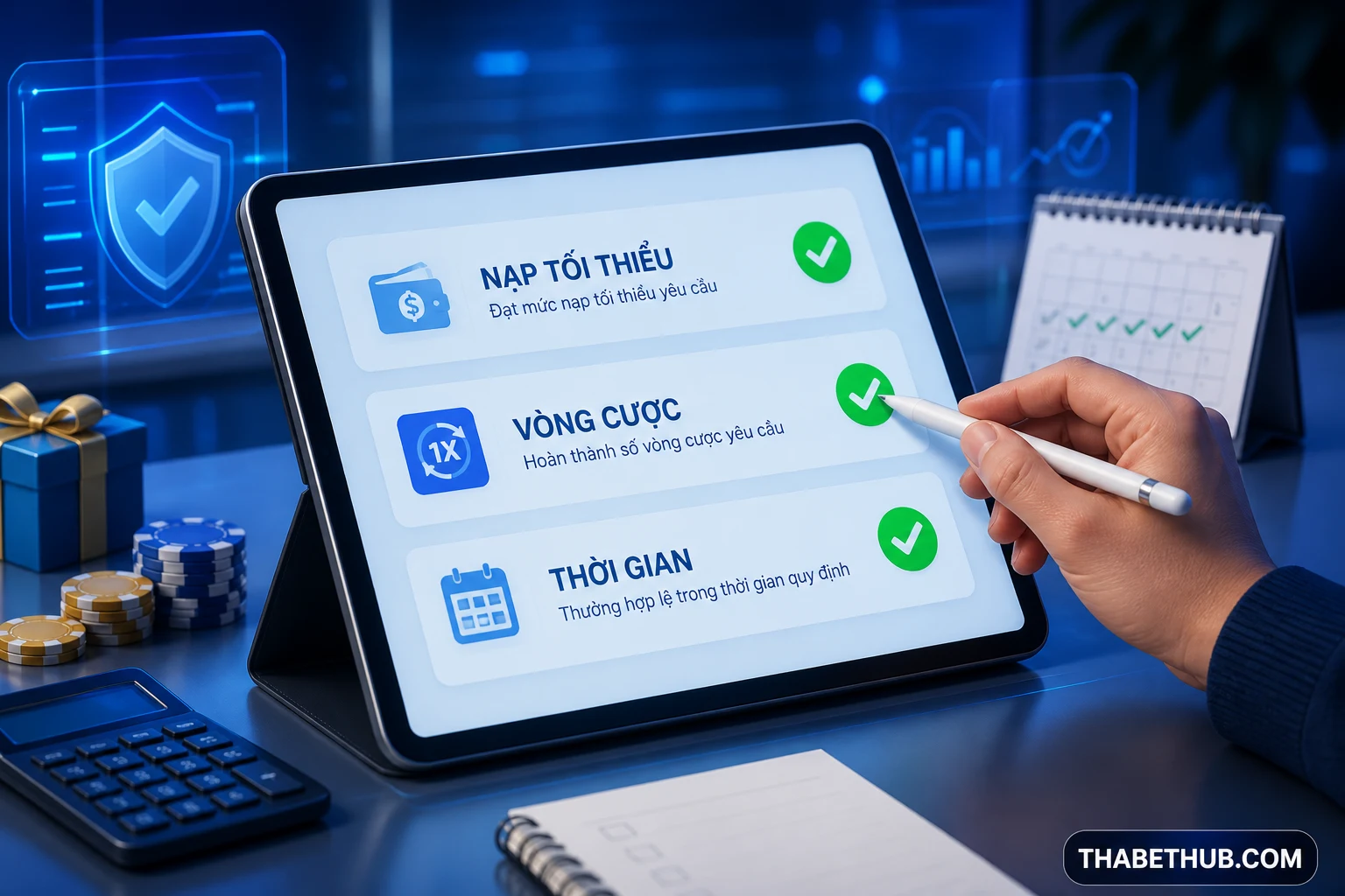 Khác thưởng chào mừng thế nào — minh họa ThabetHub
