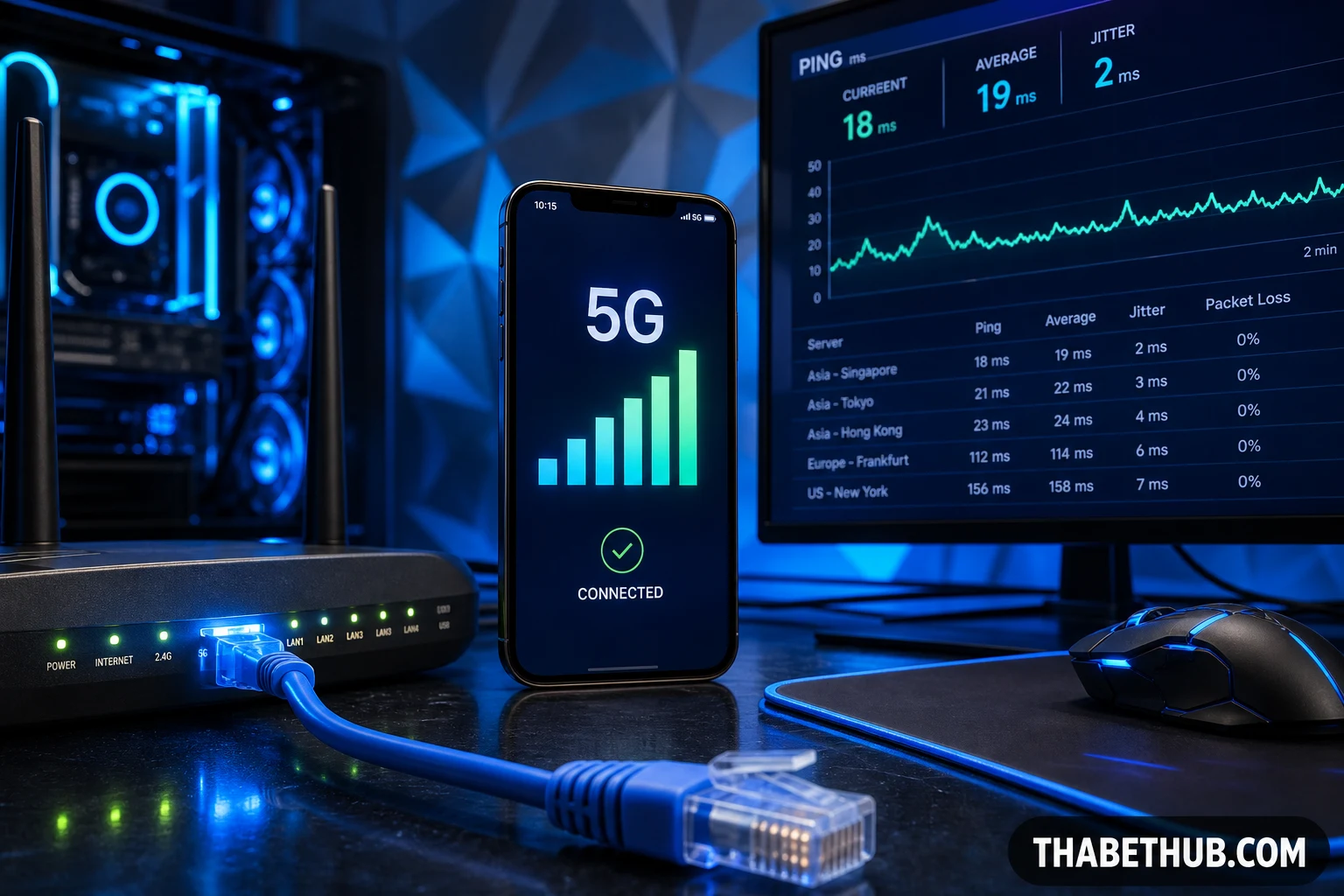 Bảng gợi ý tốc độ mạng tối thiểu theo sản phẩm — minh họa ThabetHub