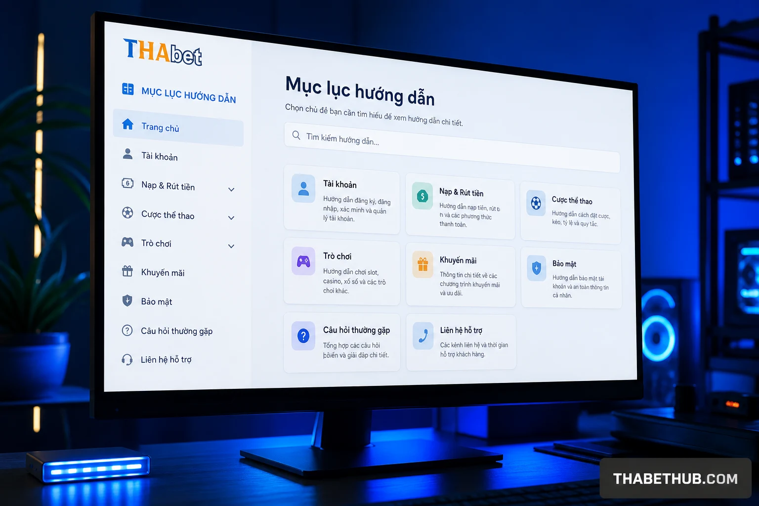 Hệ sinh thái sản phẩm: tổng quan từng mảng — minh họa ThabetHub Hệ sinh thái sản phẩm: tổng quan từng mảng — minh họa ThabetHub