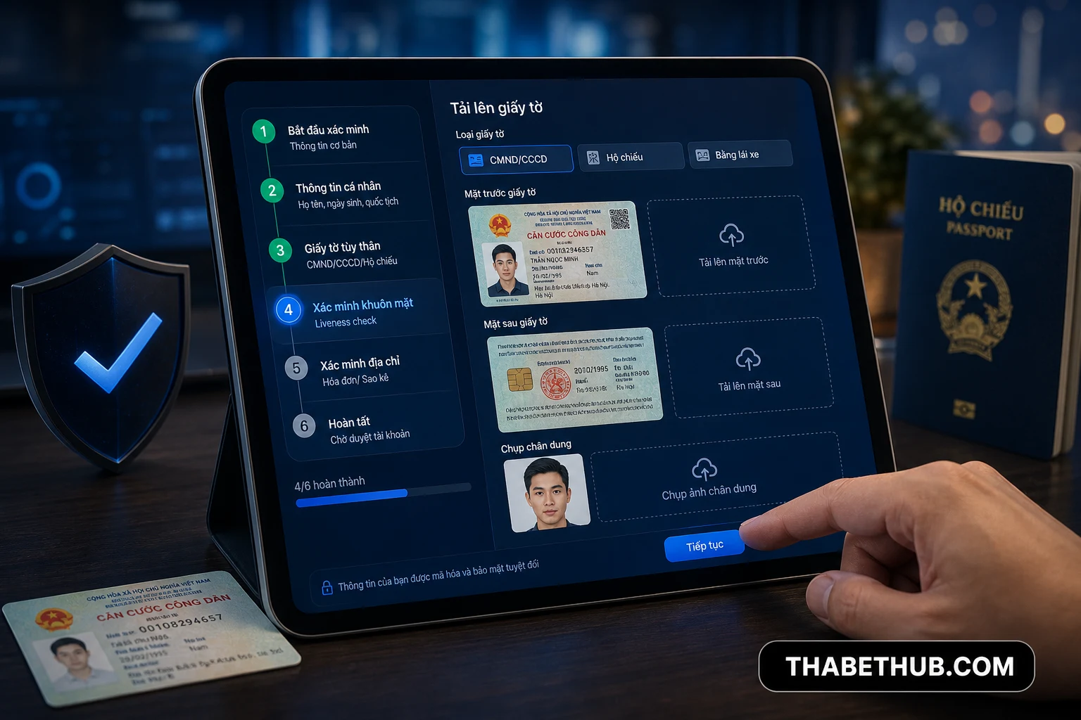 Giấy tờ thường được chấp nhận cho KYC — minh họa ThabetHub