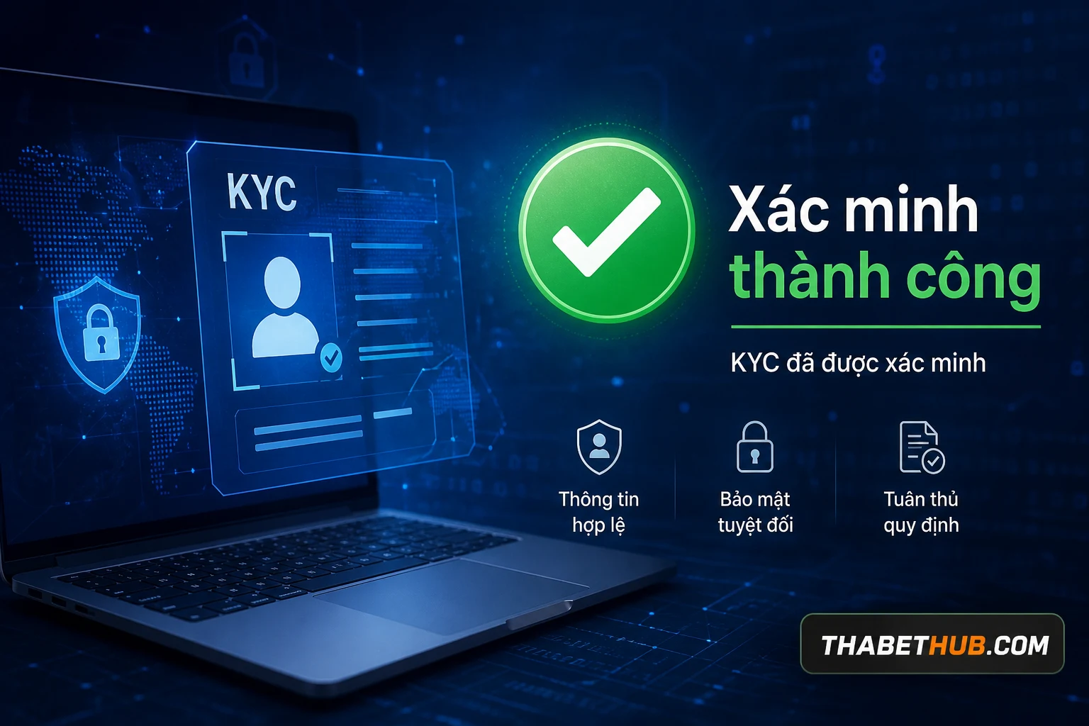 Vì sao cần xác minh tài khoản — minh họa ThabetHub Vì sao cần xác minh tài khoản — minh họa ThabetHub